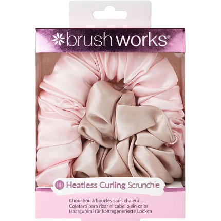 

Резинка для волос Brushworks Heatless Curling Pink, Invogue