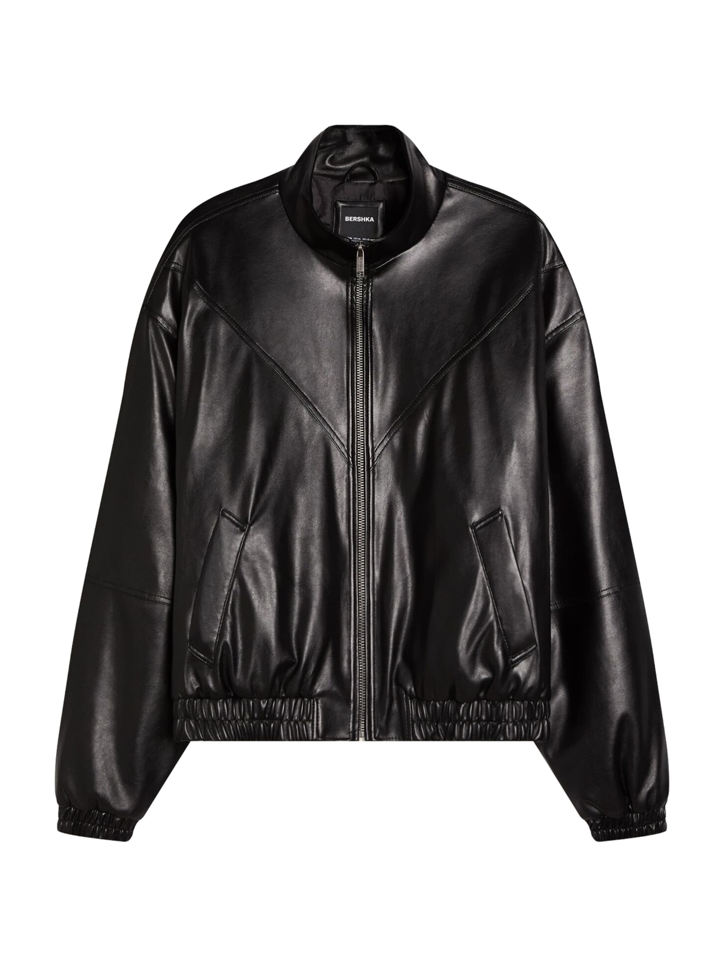 

Bershka Куртка межсезонная 'CAZADORA' в черном цвете