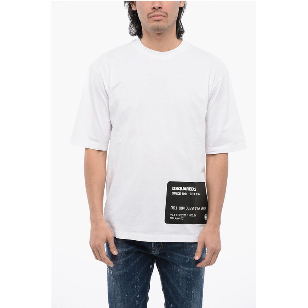 

Футболка свободного кроя CARD из хлопка Dsquared2, White
