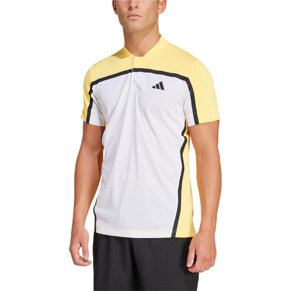 Рубашка поло теннис heat.rdy pro freelift henley polo shirt asia sizing Adidas, белый — фото 2