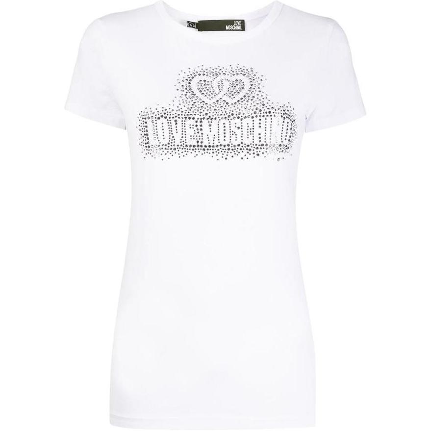 

MOSCHINO Футболка женская белая, Белый, MOSCHINO Футболка женская белая