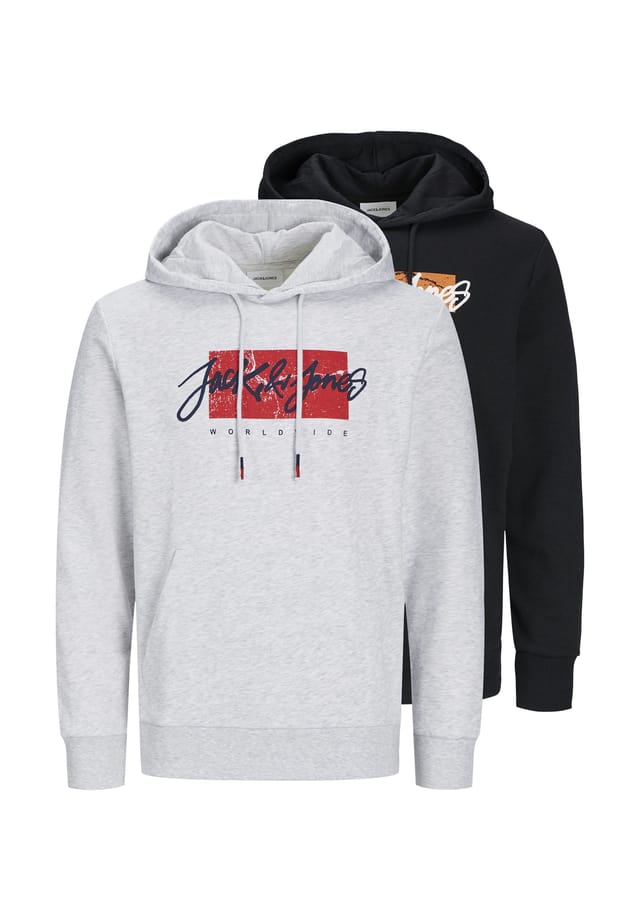 

Толстовка с капюшоном Tiley двойная упаковка Jack & Jones, мультиколор