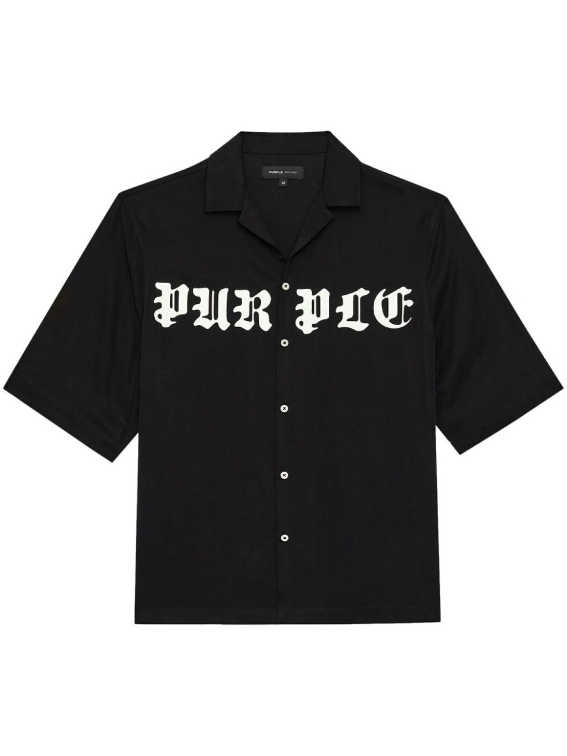 

Хлопковая рубашка Gothic Wordmark Purple Brand, черный