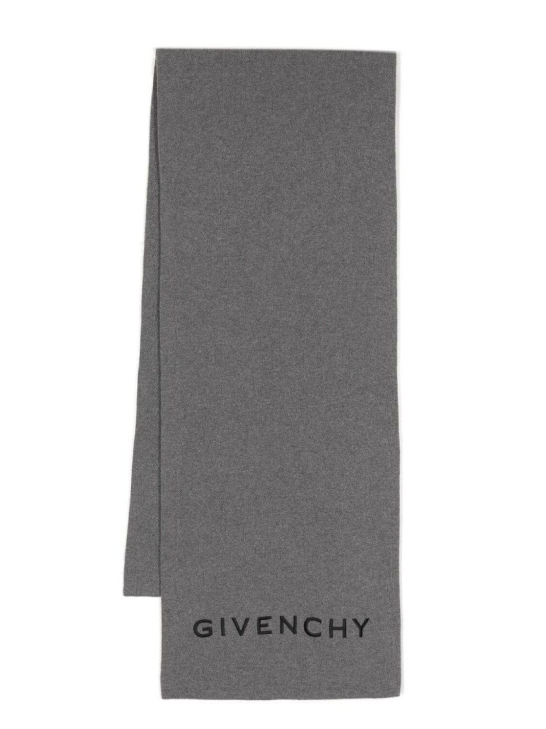

Шарф с вышитым логотипом Givenchy, серый