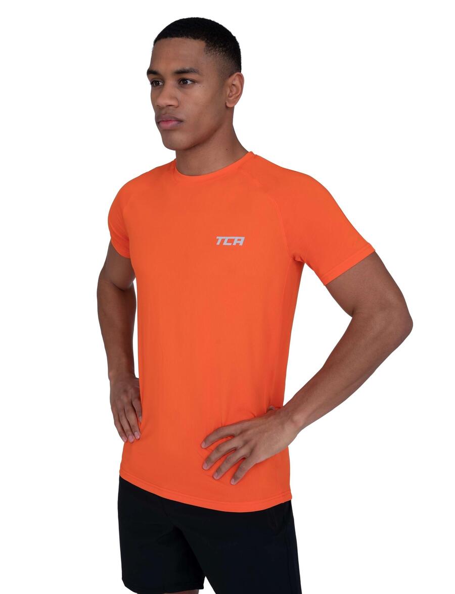 

TCA Мужская футболка для бега/тренировок Stamina со скрытым карманом на молнии