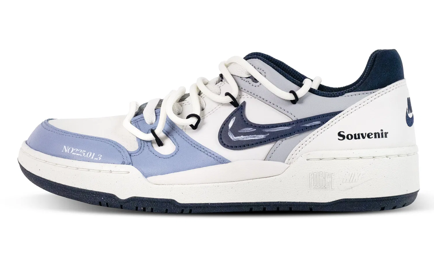 Кеды Nike Full Force низкие сине-белые — фото 3