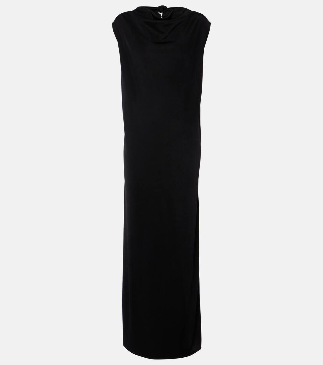 

Платье миди с завязками Jil Sander, черный