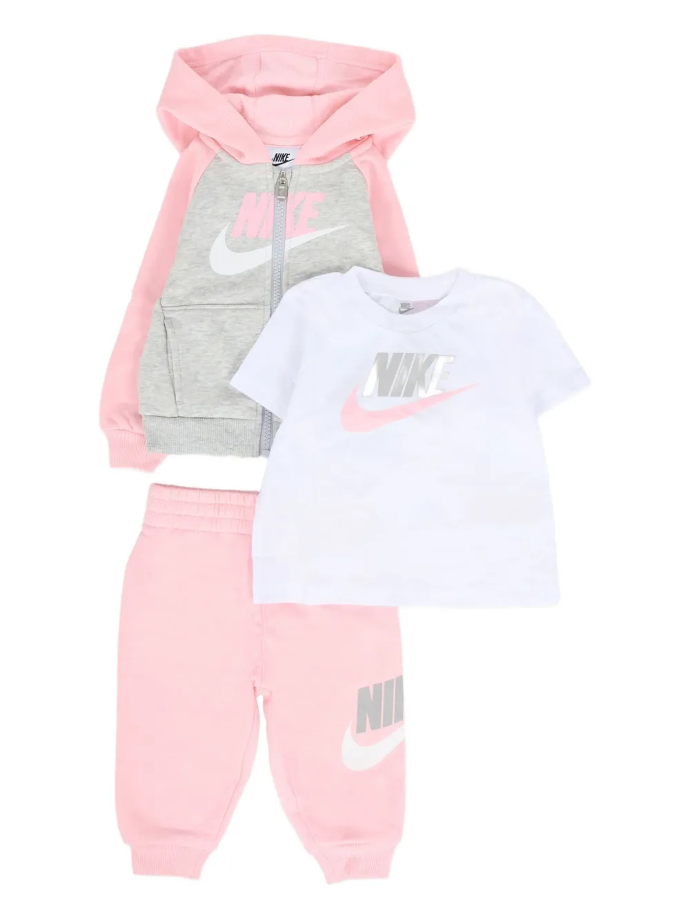 

Спортивный костюм с принтом-логотипом Nike Kids, розовый