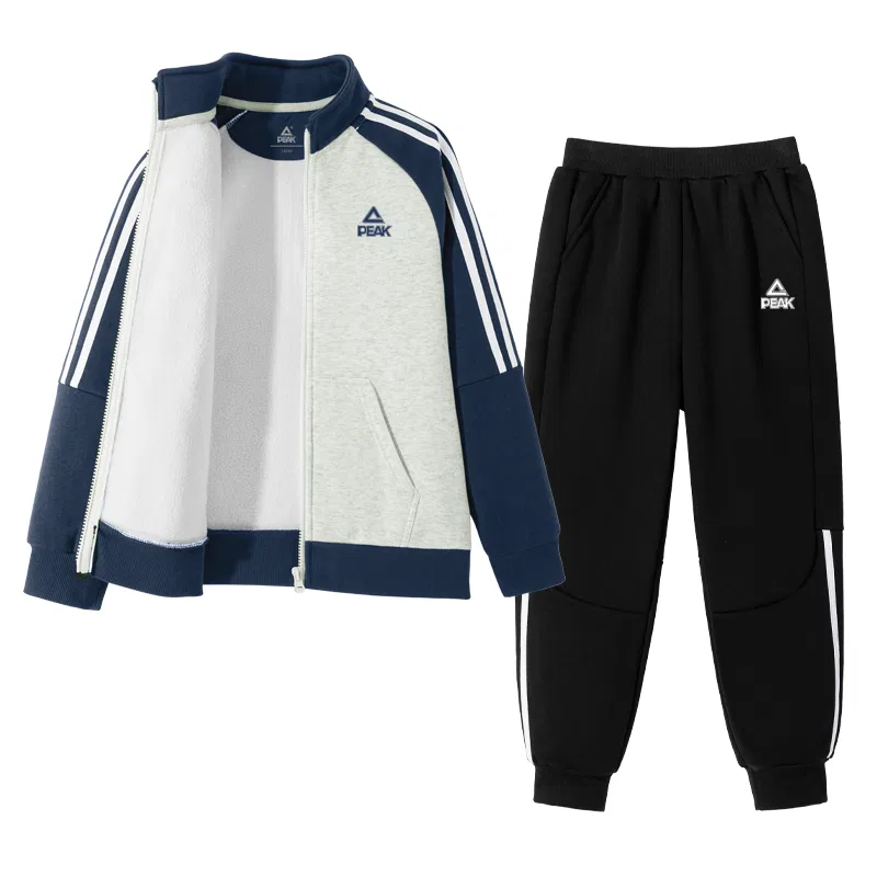 Спортивный костюм для детей с воротником-стойкой PEAK Navy Blue/PK Blue