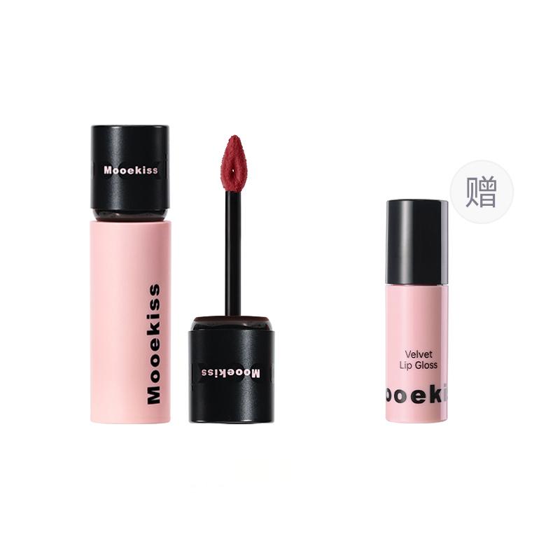 Губная помада Mooekiss Velvet Lip Mud матовая и заколка для волос, Lip Mud V09 — фото 2