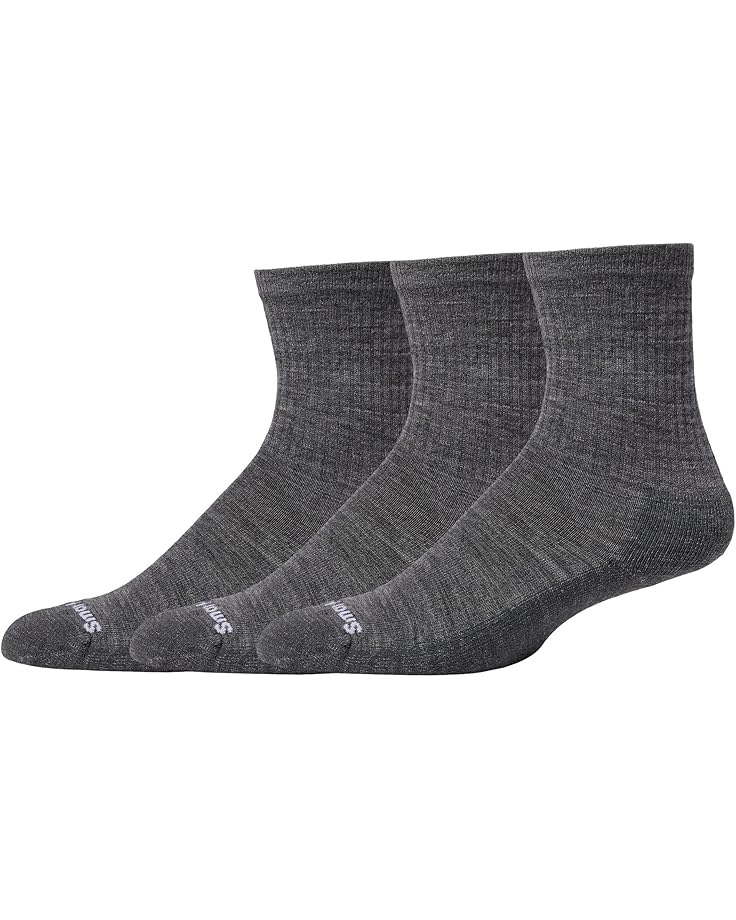 

Носки Smartwool Everyday Solid Rib Crew 3-Pack, цвет Medium Gray