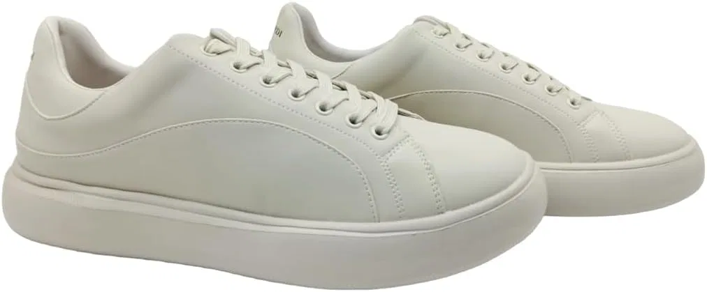 Мужские кроссовки Trussardi 77A00537 на платформе, повседневные, для ходьбы, белые — фото 3