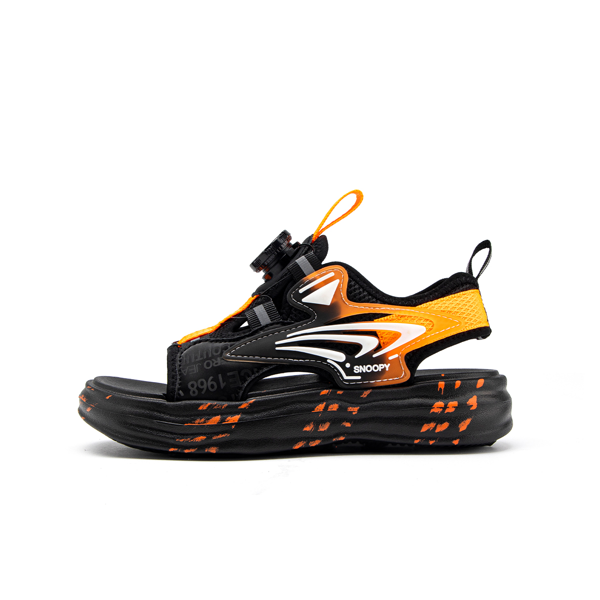 

Детские сандалии SNOOPY, черный/оранжевый
