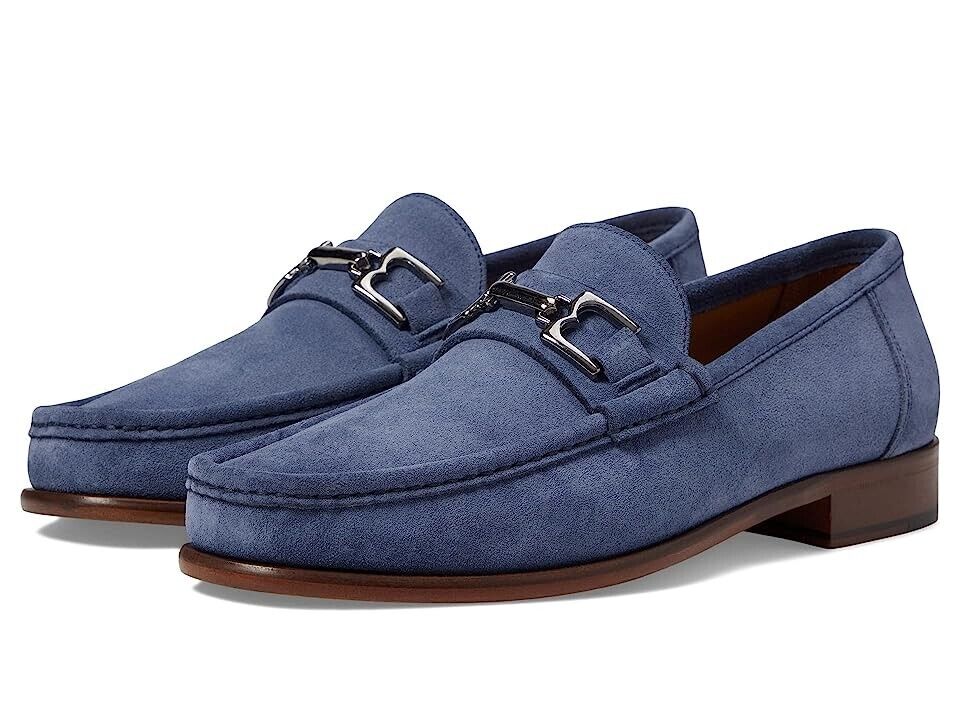 

Бруно Мальи Триест Лофер мужские 7-го размера США светло-голубые замшевые кроссовки с квадратным носком Bruno Magli