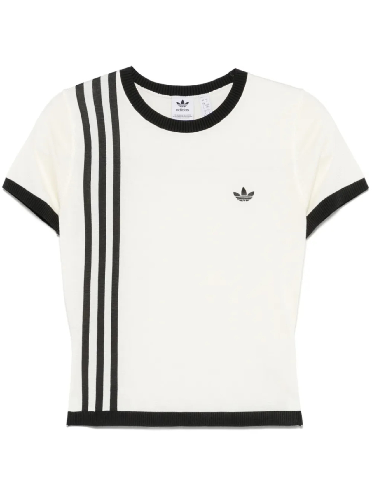 

Трикотажная футболка adidas с тремя полосками, белый