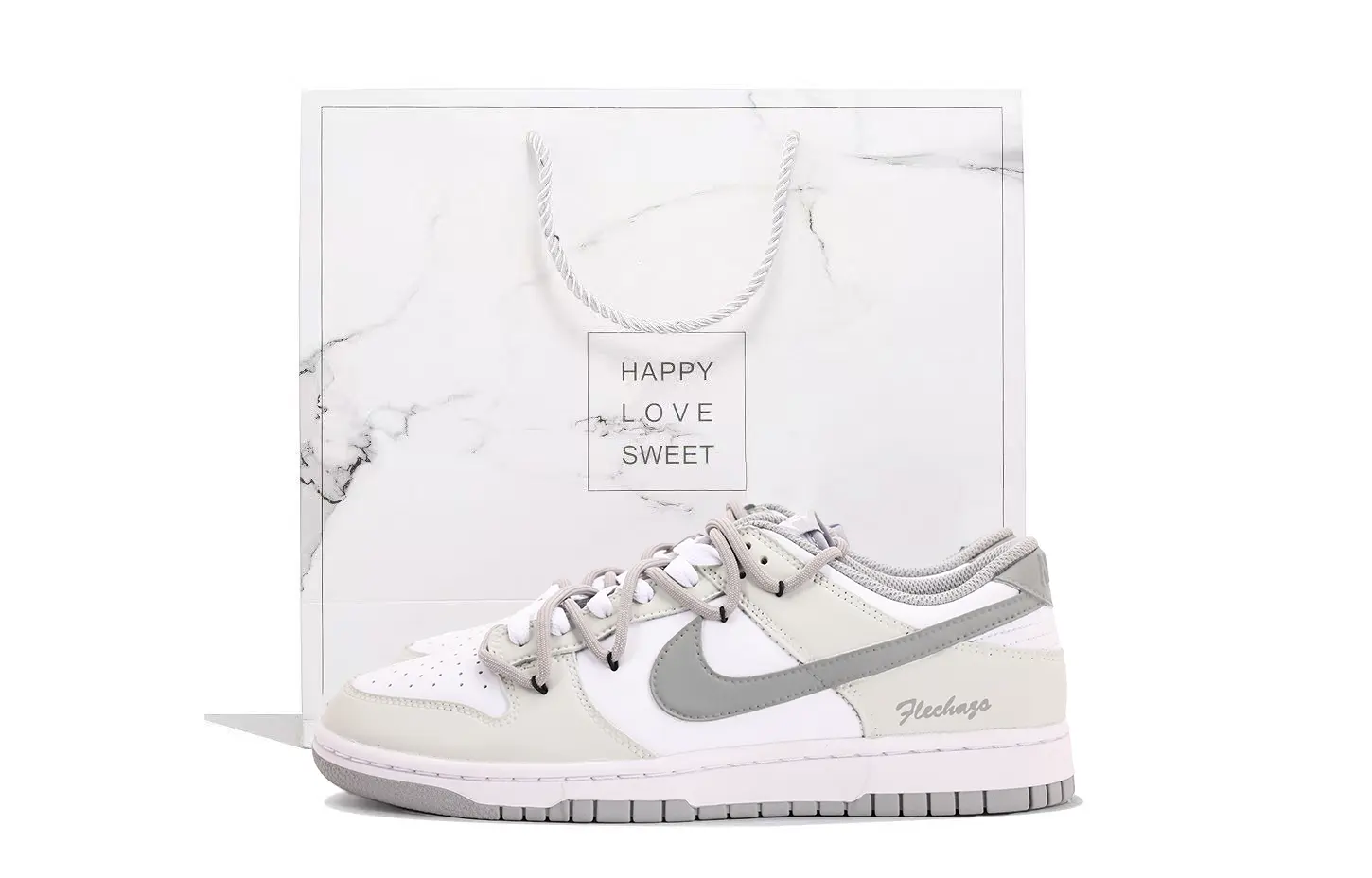 

Nike Данк Коверидж нескользящие и устойчивые к истиранию лоу-топ скейтборд кроссовки унисекс белый серый - белый, цвет White