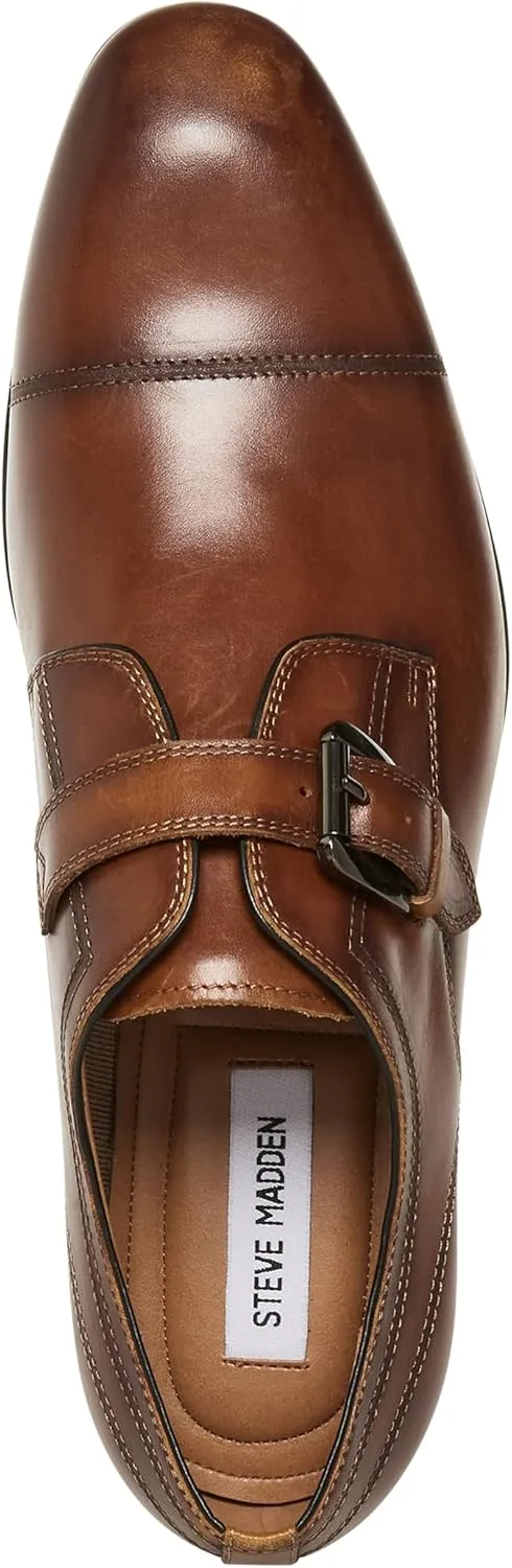 Мужские низкие туфли Steve Madden Covet, коньячный — фото 4