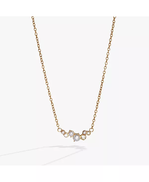 

Ожерелье с подвеской из жемчужного кристалла Alex And Ani, gold