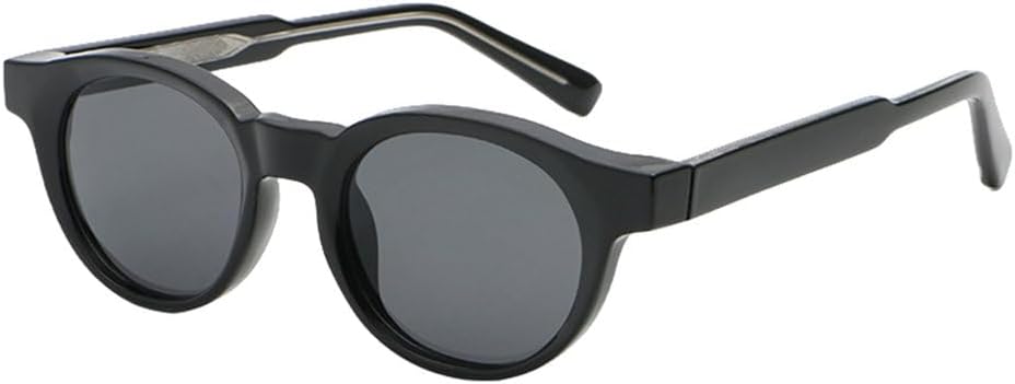 

Солнцезащитные очки унисекс в круглой оправе с защитой от УФ-излучения UV400 серого, коричневого и зеленого цвета, мужские солнцезащитные очки для женщин TYUVIVO, Black