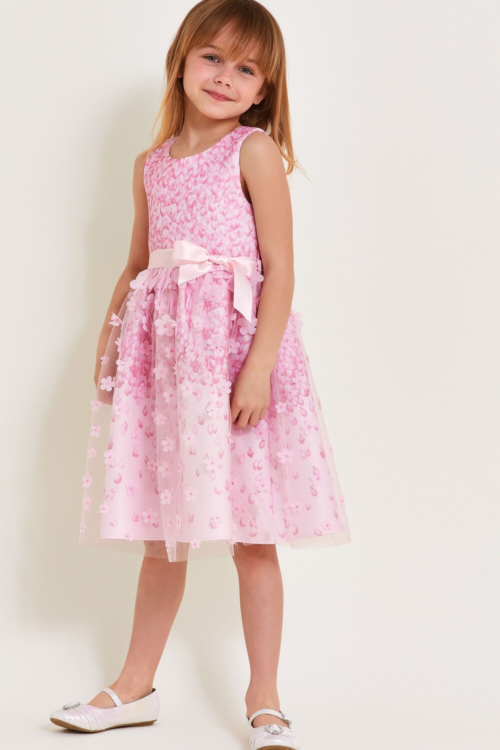 

Платье Petalina с 3D аквалангом Monsoon, розовый