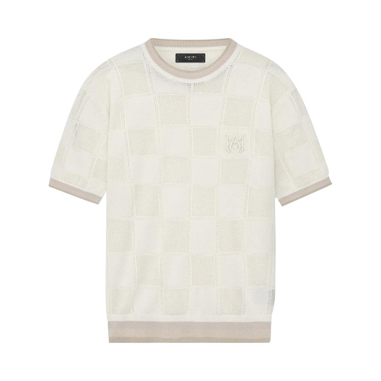 

Футболка Amiri Checkered Tee, цвет Birch