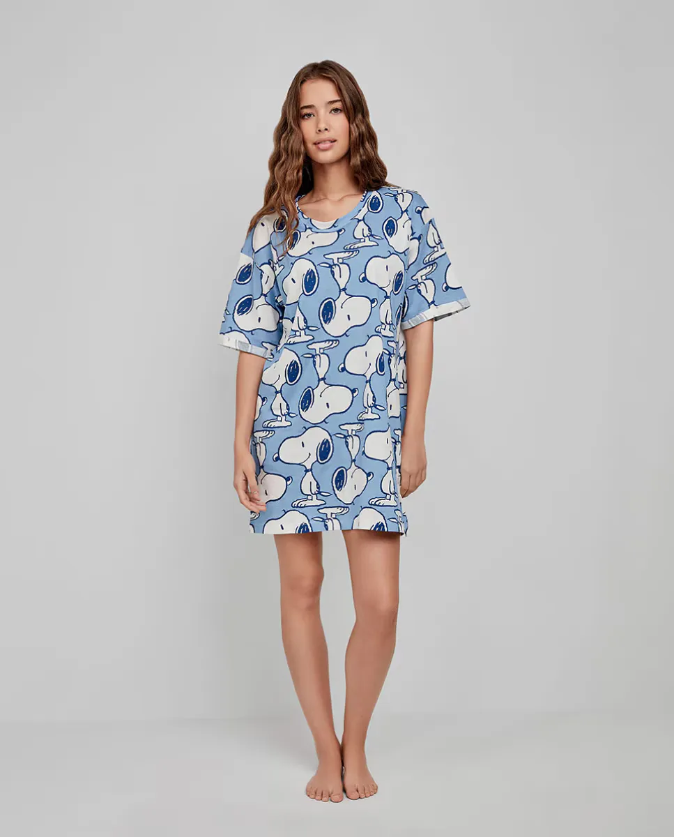 

Короткая ночная рубашка с принтом Snoopy Gisela, многоцветный