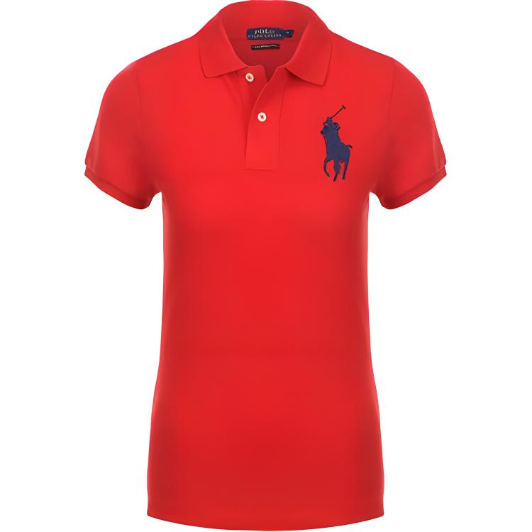 

Футболка поло женская красная Polo Ralph Lauren