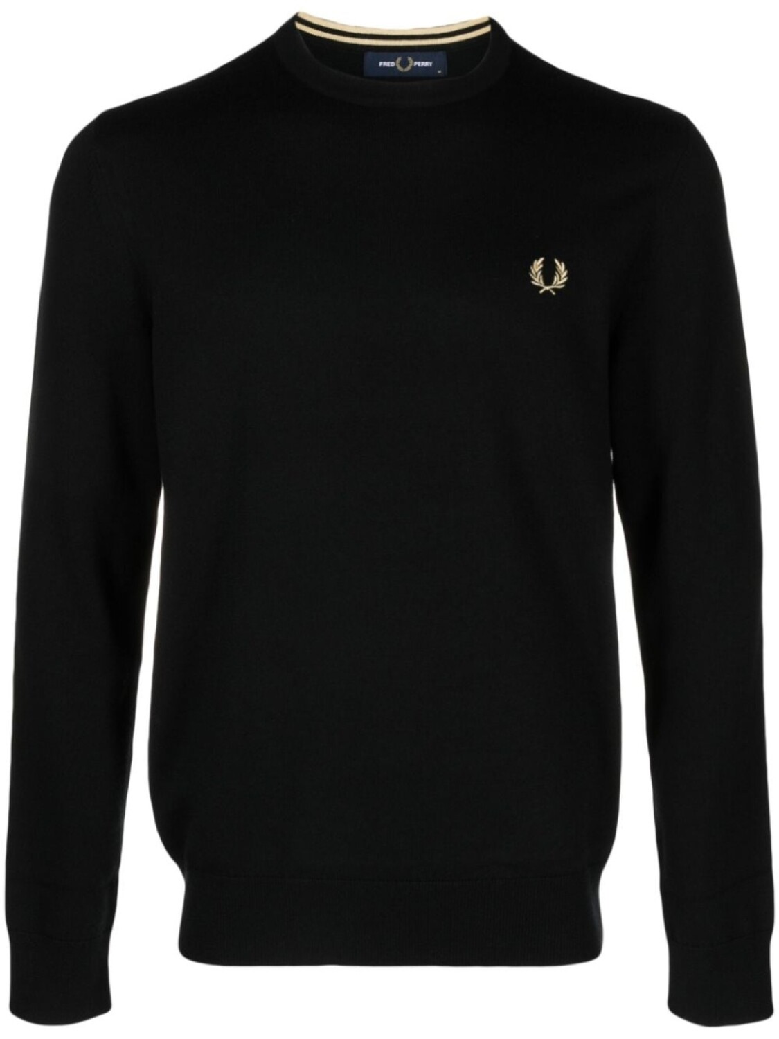 

Fred Perry джемпер с вышитым логотипом, черный
