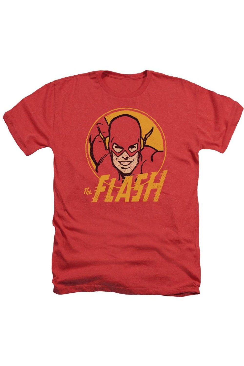 

DC Comics Flash Flash Circle для взрослых Heather Tee / футболка Gildan, красный