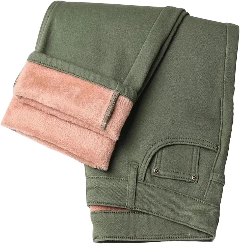 Джинсы флисовые, Cotton Elastic Straight, Army En8