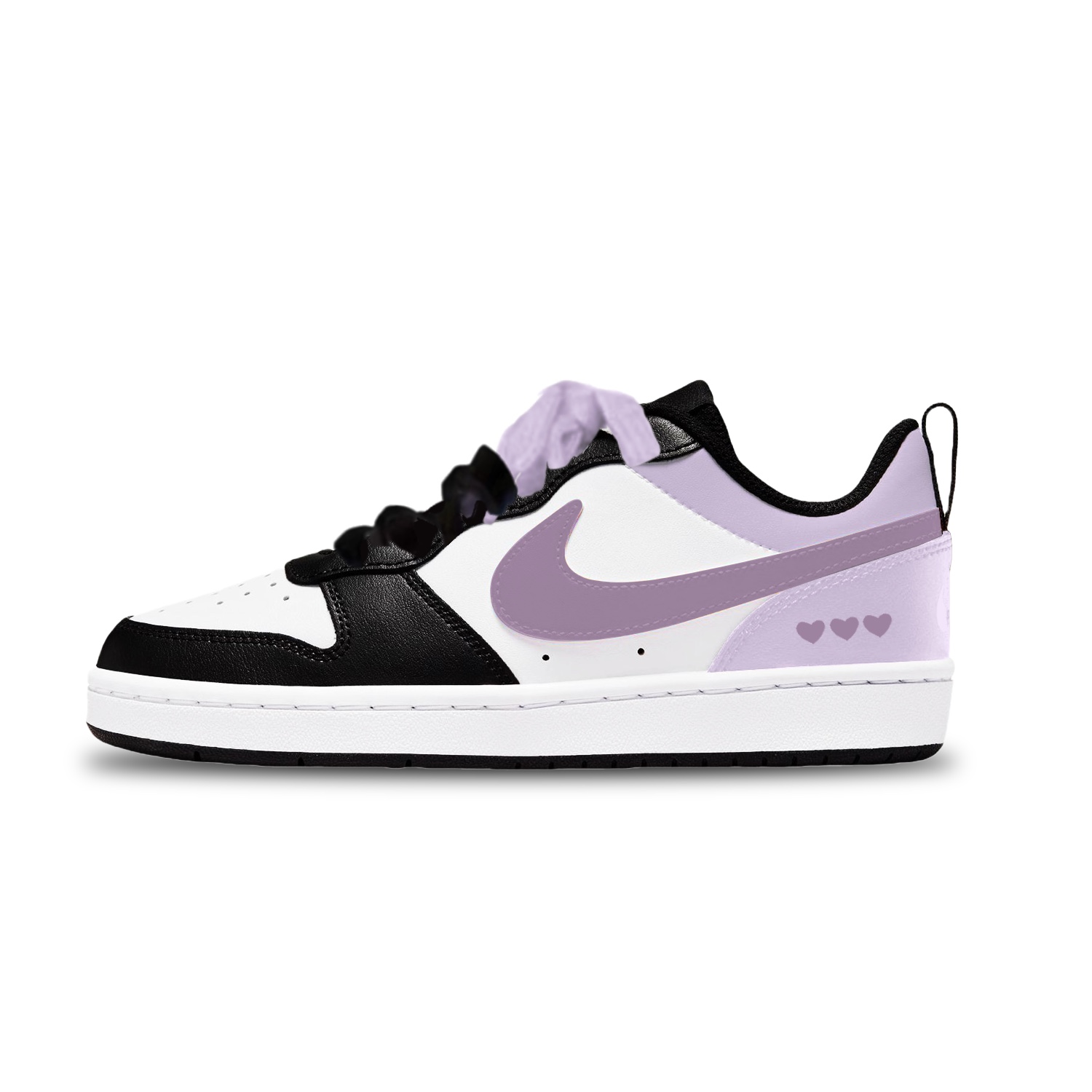

Nike Court Borough низкие детские скейтбординговые ботинки purple unisex
