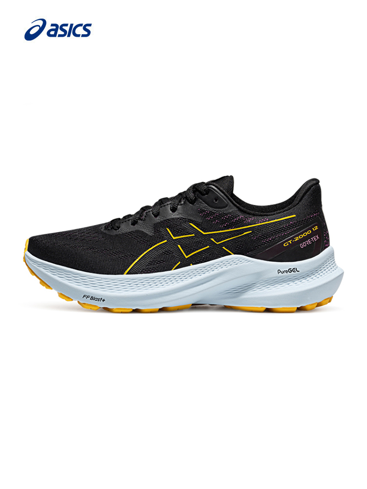 

Кроссовки женские Asics GT00 12 GTX со стабильной поддержкой, черный / желтый