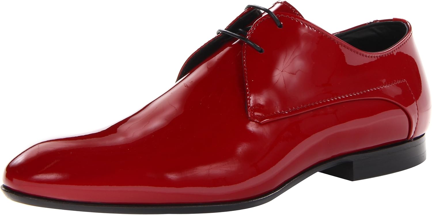 

Мужские оксфорды Hugo из лакированной телячьей кожи для смокинга, красный