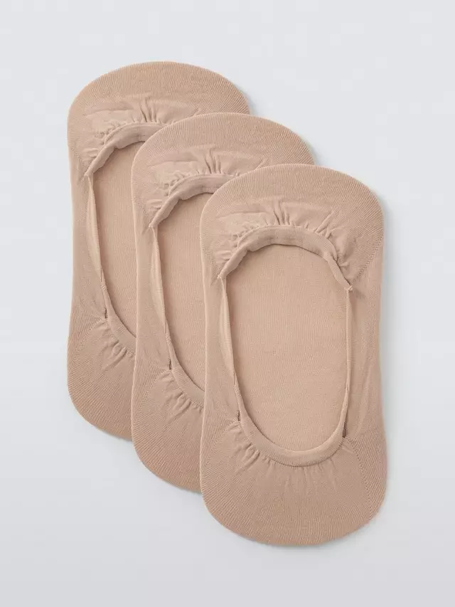 

Носки John Lewis Microfibre Liner 3 шт, цвет almond