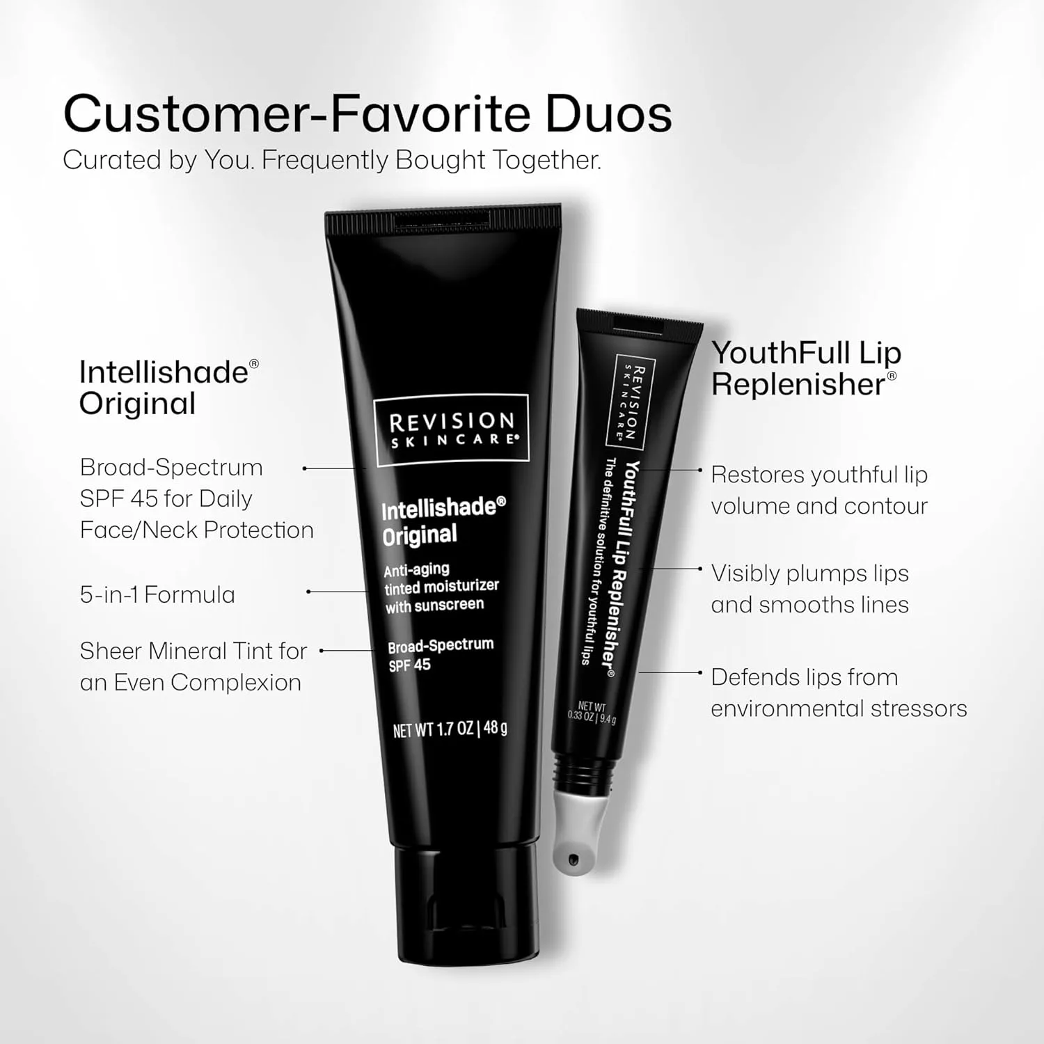 Revision Skincare YouthFull Lip Replenisher - увлажняющий бальзам для губ с гиалуроновой кислотой, придающий объем, увеличивающий объем и обладающий антивозрастным эффектом., Intellishade with Youthfull Lip Replenisher — фото 3
