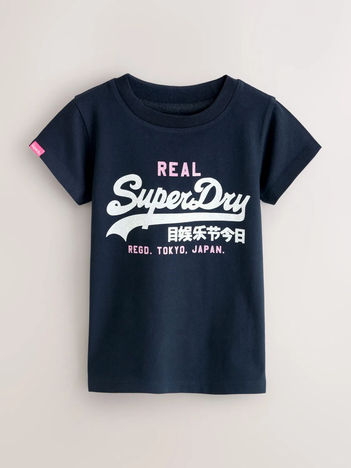 Футболка Superdry & Co, Navy/Rose/White — фото 2
