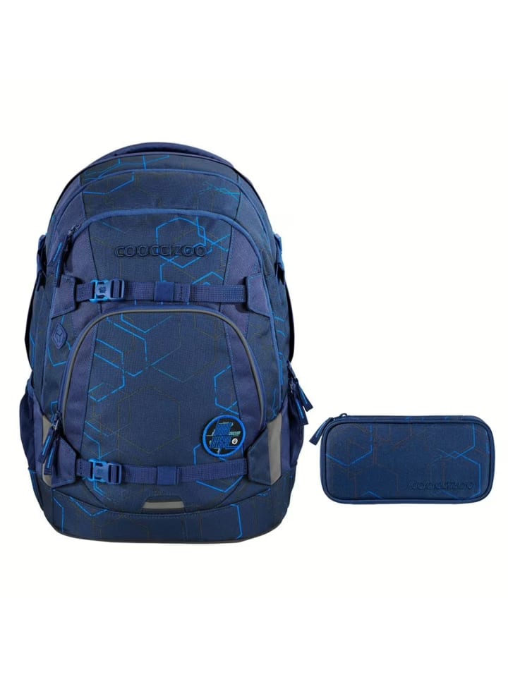 

Набор школьных рюкзаков coocazoo Mate, 2 предмета, Blue Motion синего цвета