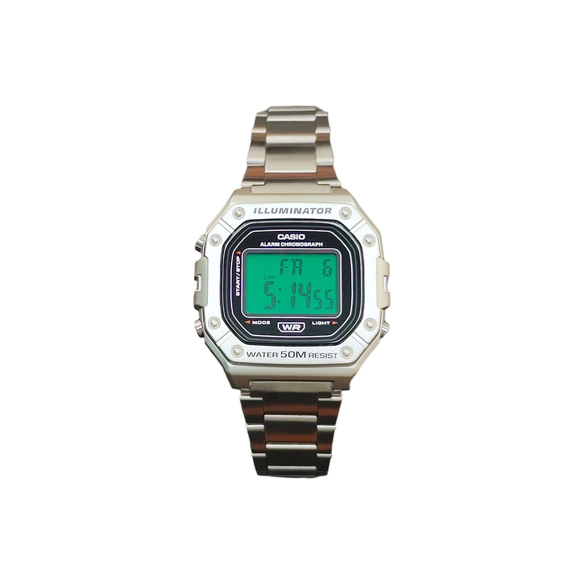 

CASIO Часы G Shock W 218HD 1A, Silver Green Watch Glass
