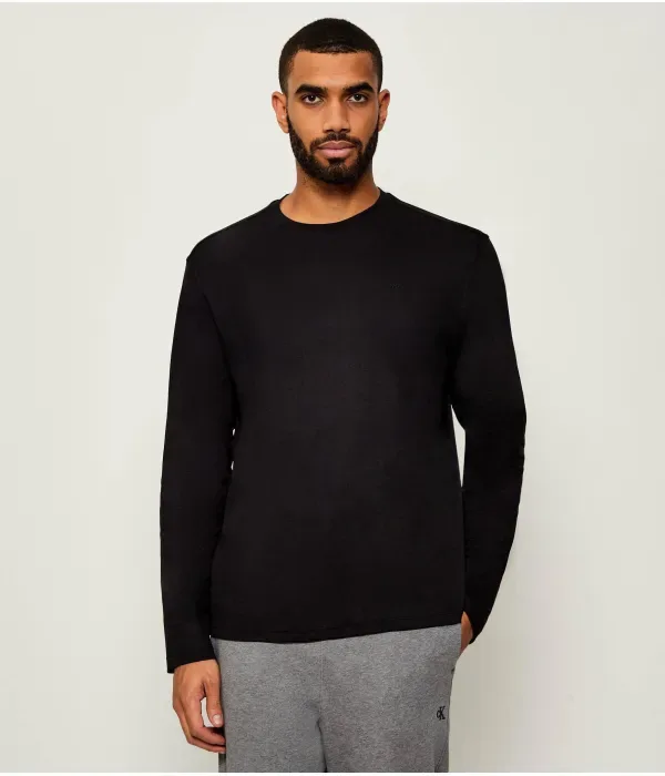 Лонгслив regular fit Calvin Klein, черный