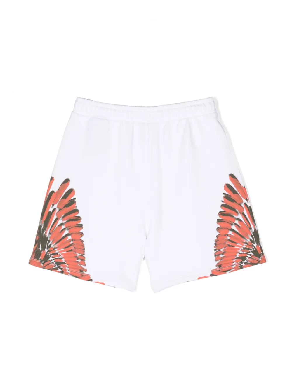 Спортивные шорты с принтом Wings Marcelo Burlon County Of Milan Kids, белый — фото 2