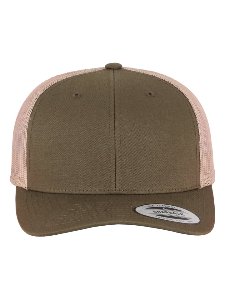 

Бейсболка Flexfit Trucker, цвет mossgreen/khaki