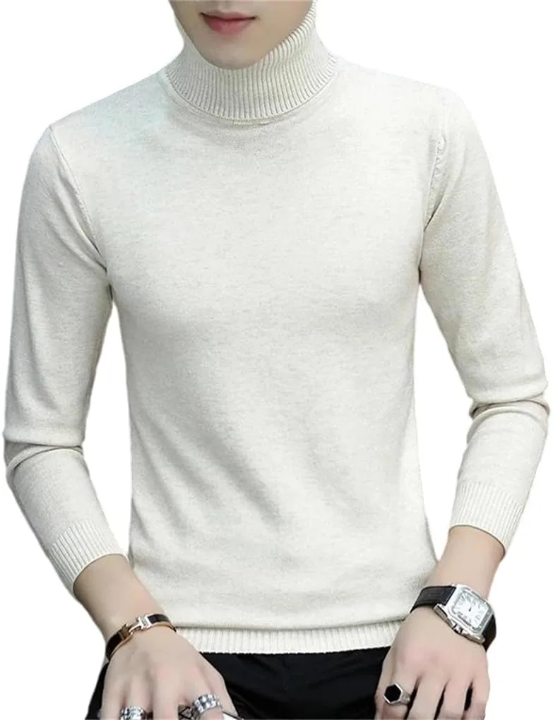 

Мужской зимний водолазный свитер Slim Casual Pullover