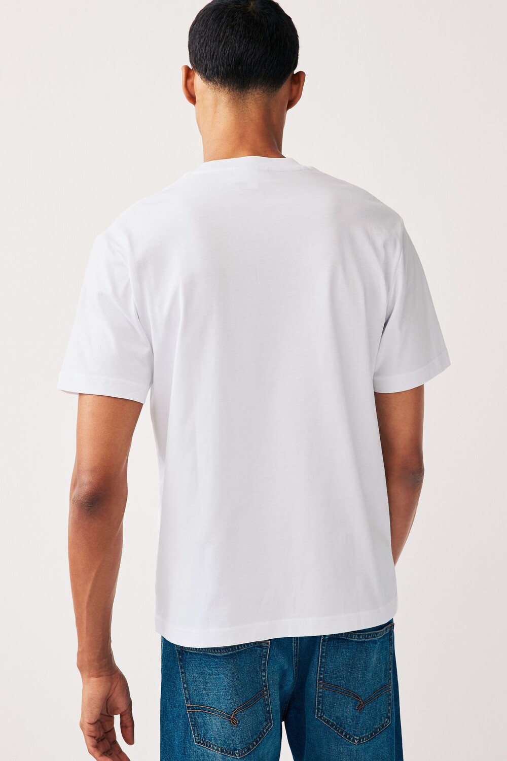 Футболка свободного кроя из джерси Lacoste, белый — фото 3