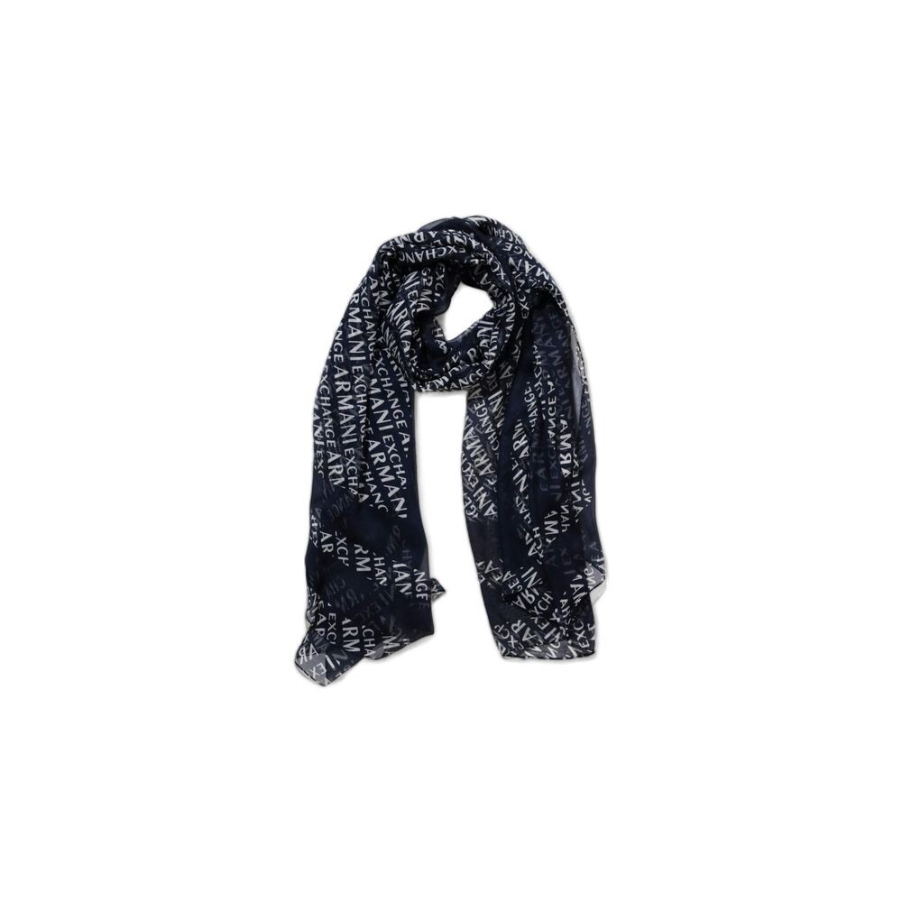 

Синий шарф из модала Armani Exchange