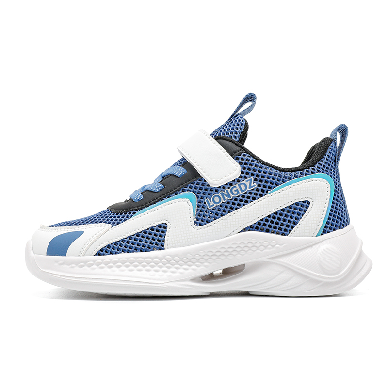 

Нескользящие, износостойкие, дышащие низкие детские кроссовки для повседневной носки SHIBU, синий