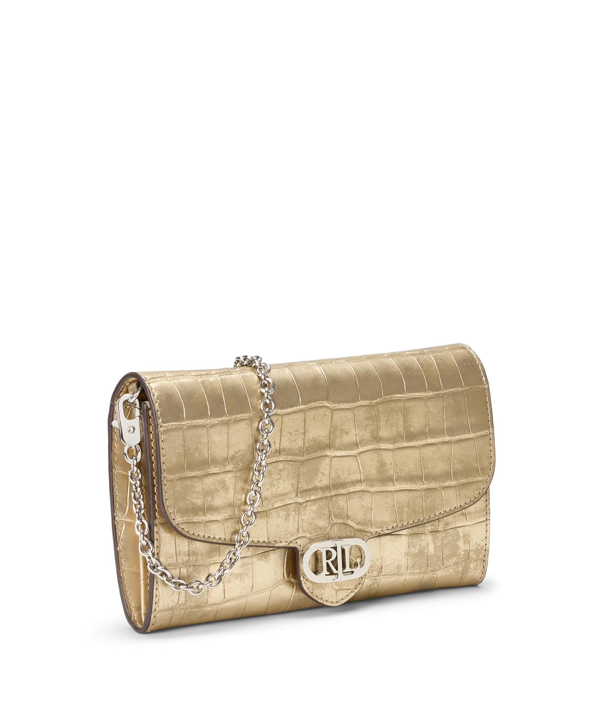 

Сумка кросс-боди Lauren Ralph Lauren Metallic Embossed Medium Adair Crossbody, цвет Platinum