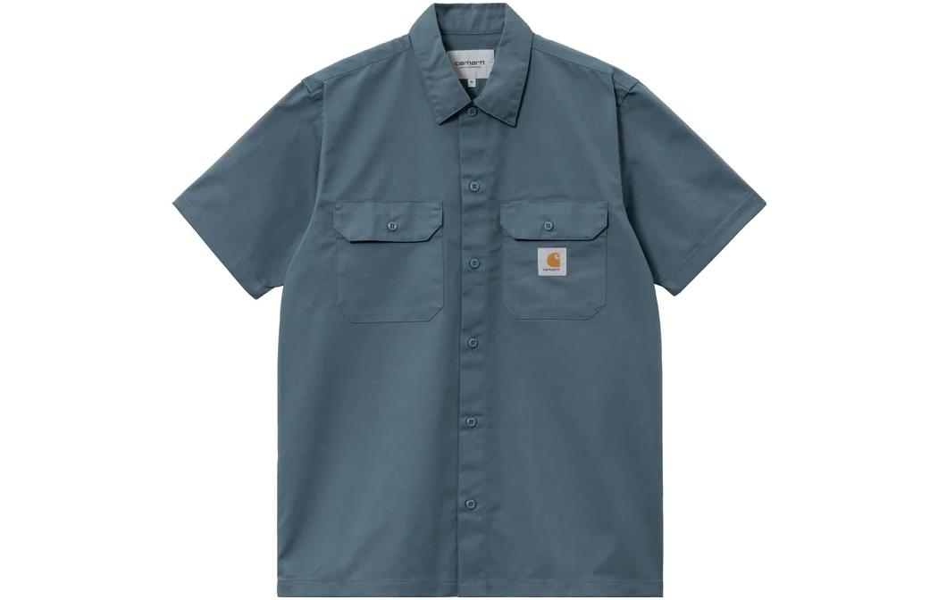 

Утилитарная рубашка с коротким рукавом Carhartt WIP, темно-синий