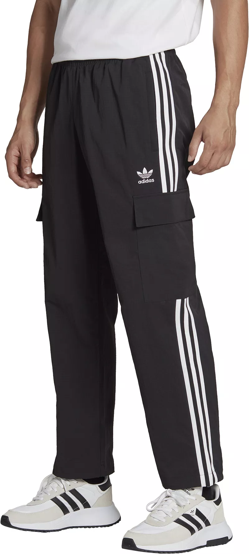

Мужские брюки-карго с 3 полосками Adidas Originals Adicolor Classics, черный