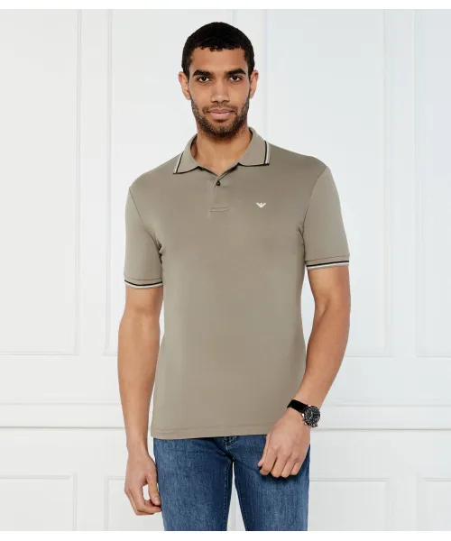 

Футболка поло Regular fit Emporio Armani, бежевый