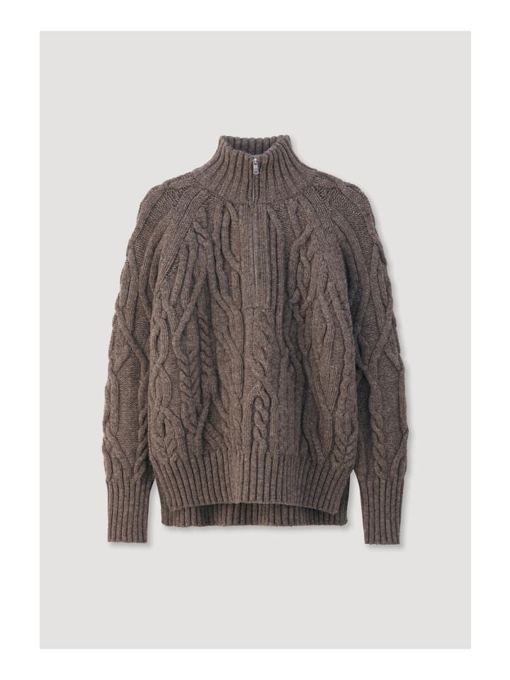 

Пуловер Hessnatur Rhön Strick Troyer Oversize, цвет naturbeige